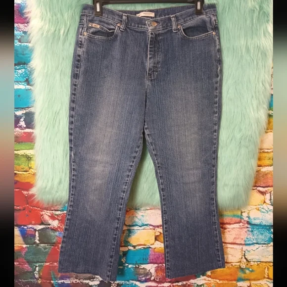 Lee Relaxed Boot Cut Jeans Size 14 Short - Picture 4 of 15